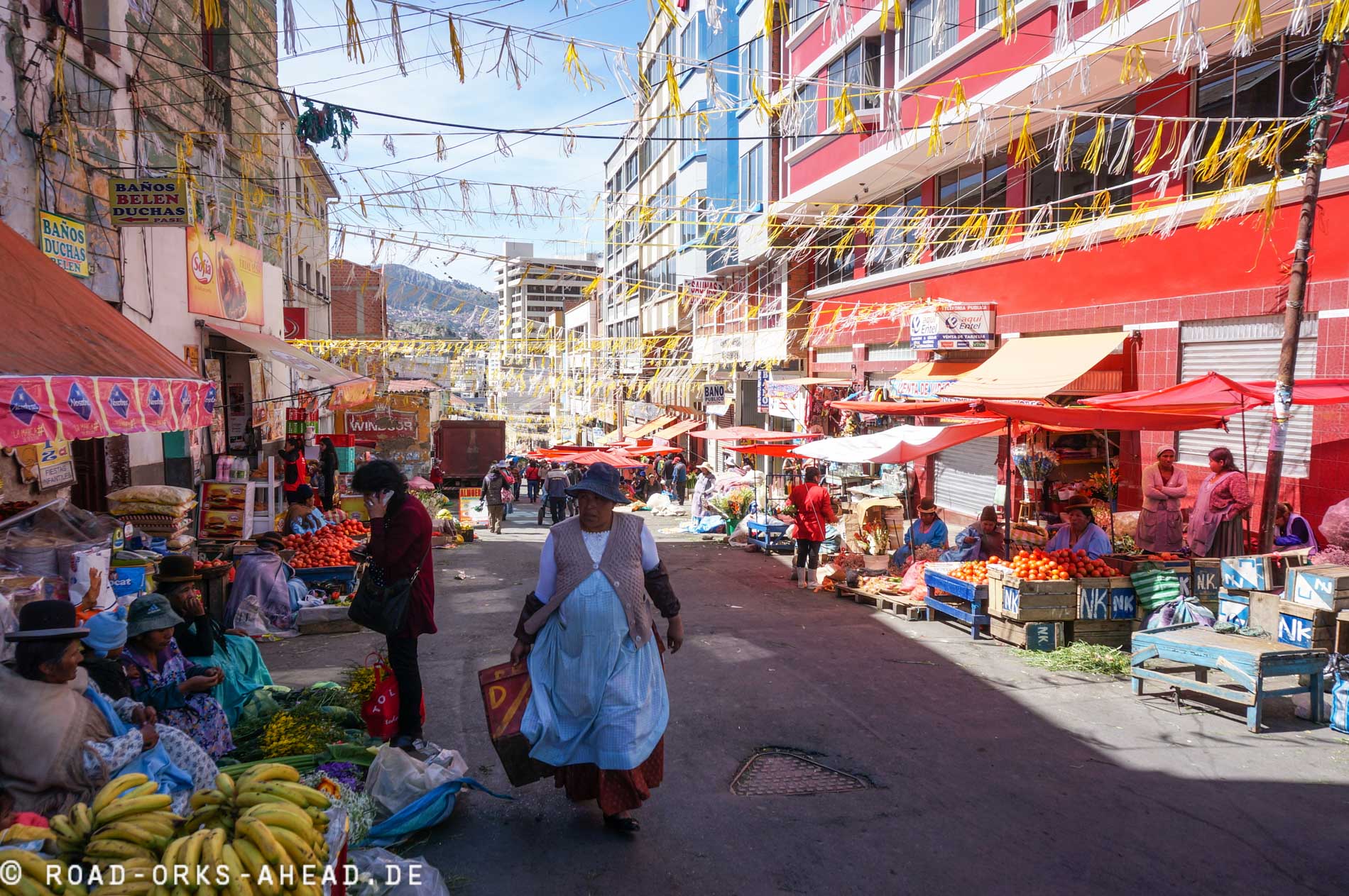 Ganz La Paz ist ein Markt