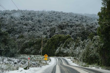 Wintereinbruch in den tasmanischen Bergen